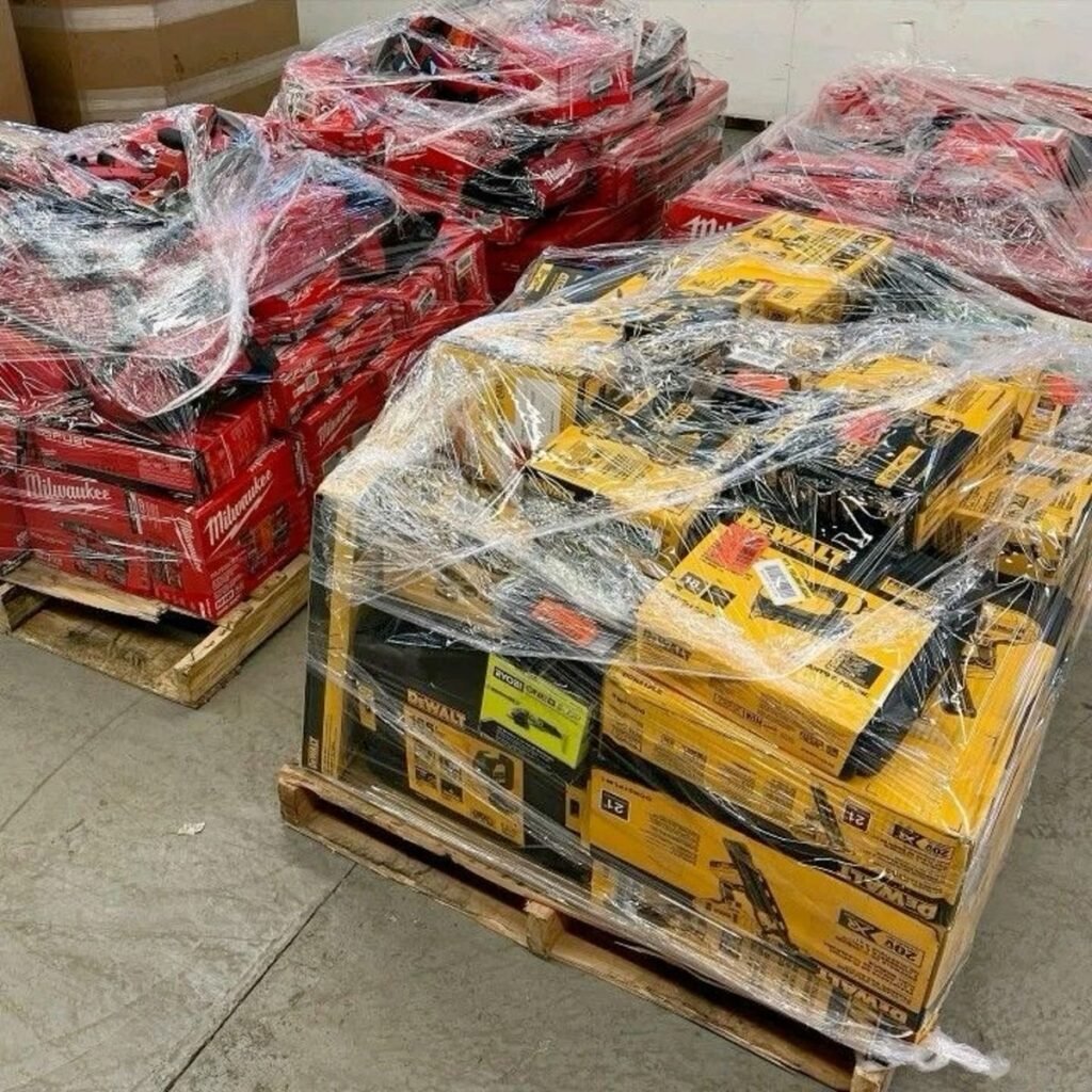 DeWALT and Milwaukee tool pallets